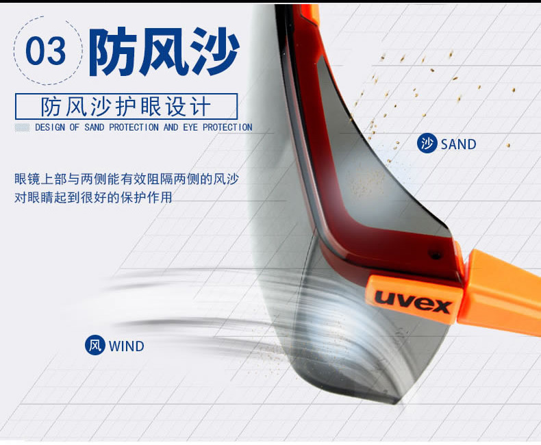UVEX優(yōu)唯斯9064246防霧防刮擦防化防護眼鏡圖片4