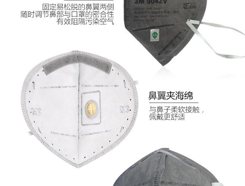 3M9041V KN90防有機(jī)蒸氣異味口罩圖片12