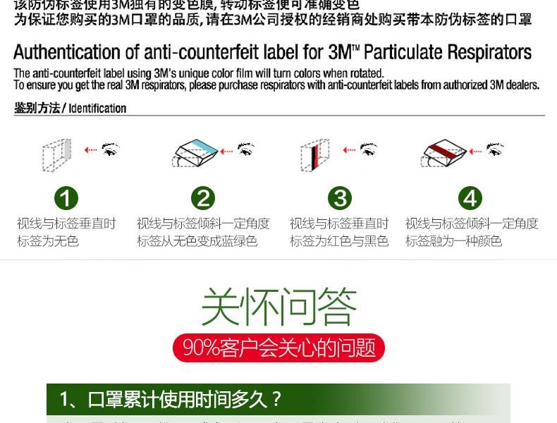 3M9041V KN90防有機(jī)蒸氣異味口罩圖片18