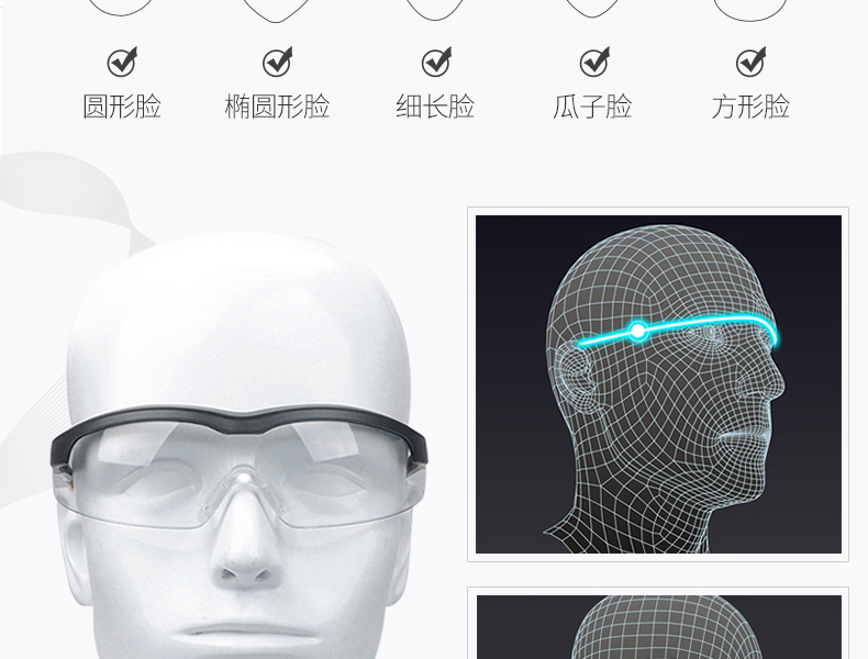 Honeywell霍尼韋爾110200S600A流線(xiàn)型防沖擊防刮擦防護(hù)眼鏡圖片3
