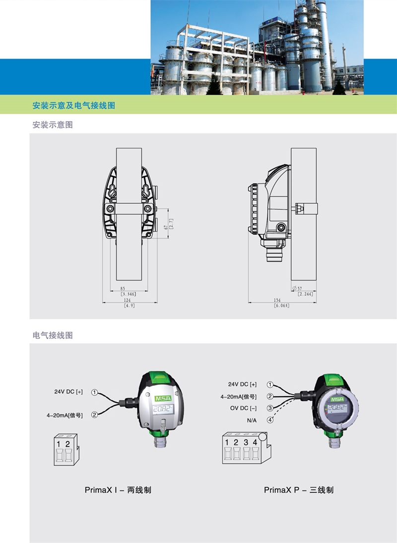 梅思安10123832PrimaXP固定式檢測(cè)器圖片5