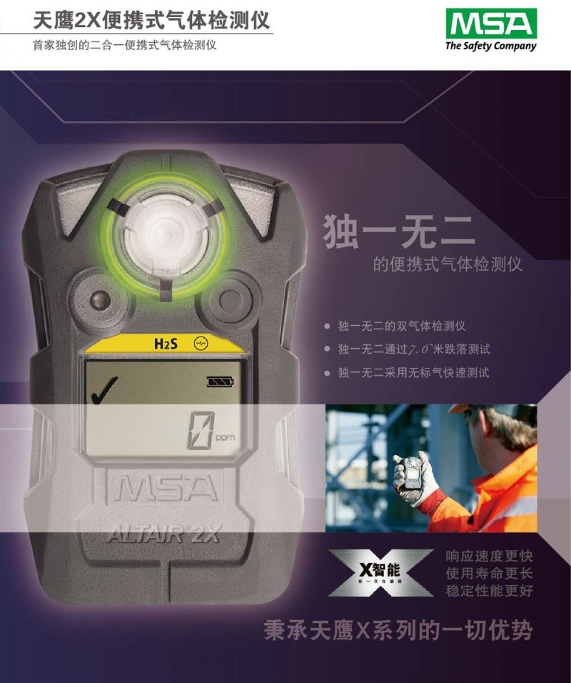 梅思安10161480 (進(jìn)口版）天鷹 2XT雙氣體檢測儀圖1