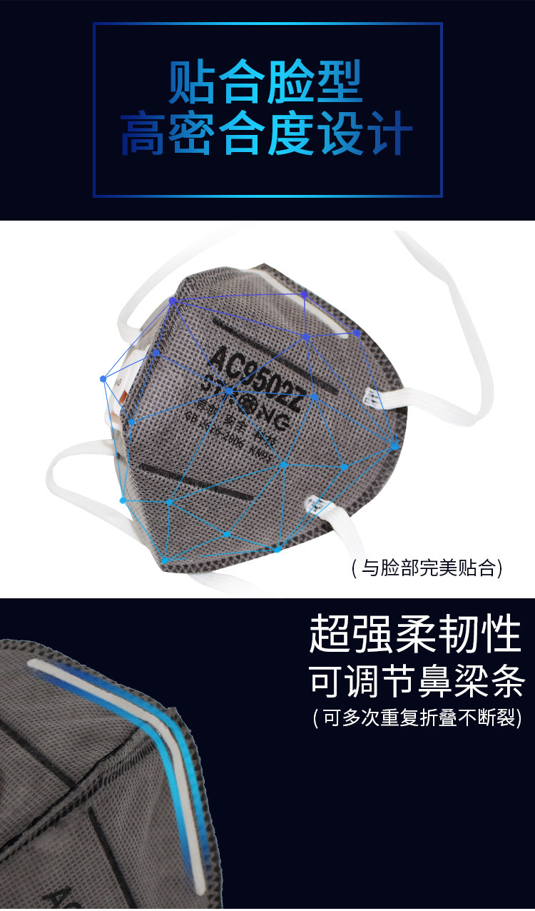 思創(chuàng)ST-AC9502Z KN95頭帶式防塵口罩圖5