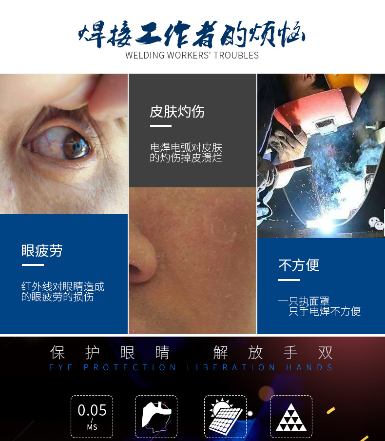 星工XGH-699自動(dòng)變光電焊面罩圖片1