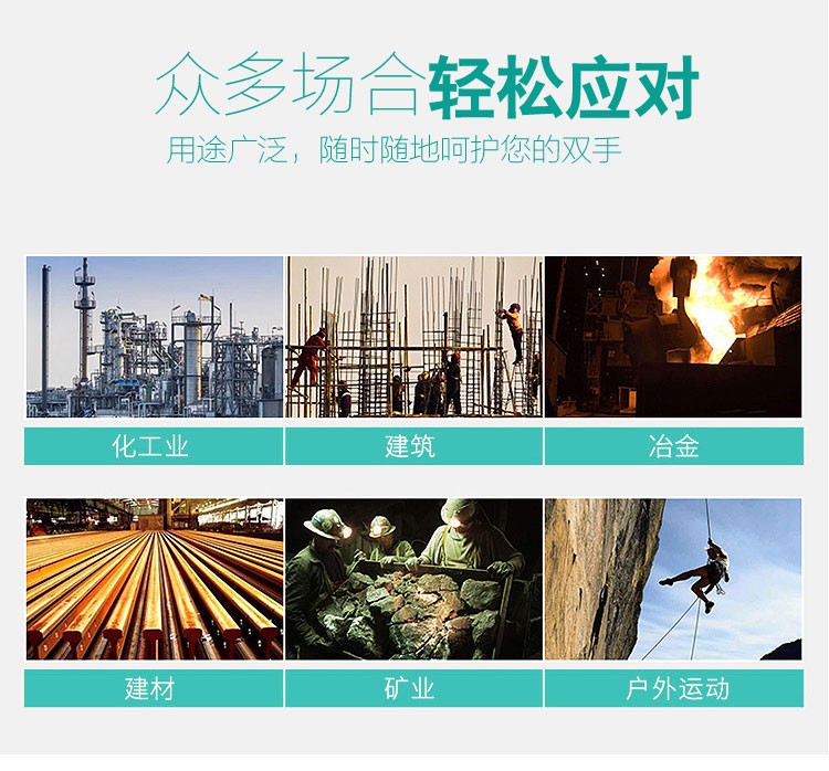 牛郎星彈力星藍黑發(fā)泡勞保手套圖片1
