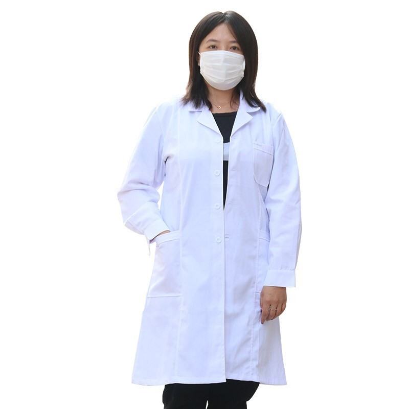 星工XG-DG3實驗室食品衛(wèi)生長袖白大褂 工作服圖片1