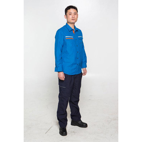 永霏夏季永久性本質(zhì)阻燃防護(hù)服套裝圖片1