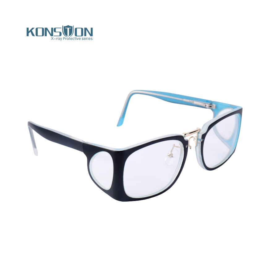 康仕盾KSDG008黑藍(lán)護(hù)邊型鉛眼鏡圖片