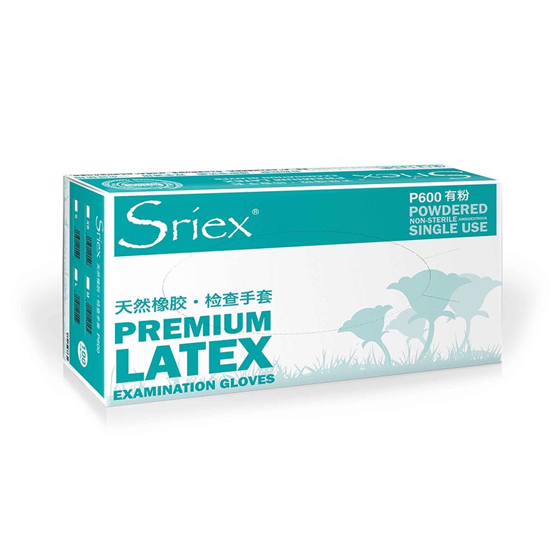 施?？礢riex P600天然乳膠檢查手套圖片