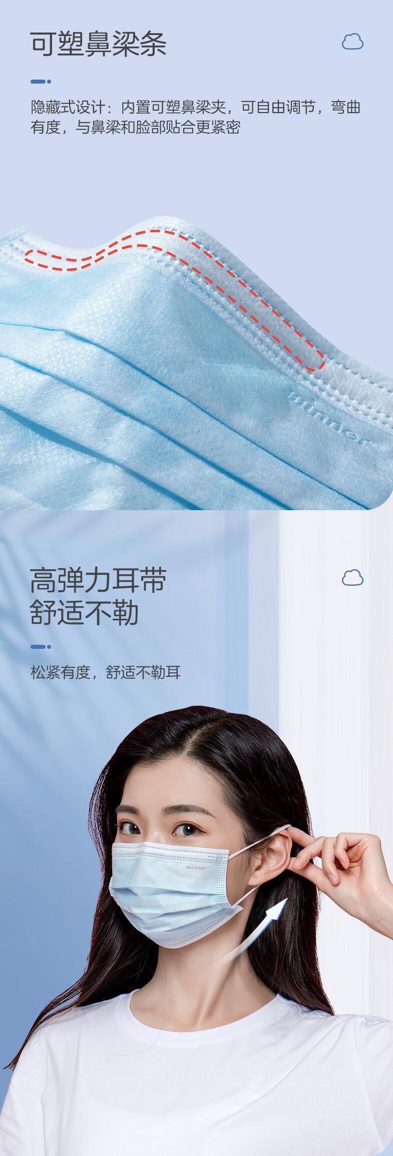 穩(wěn)健604-007294醫(yī)用外科口罩圖片3