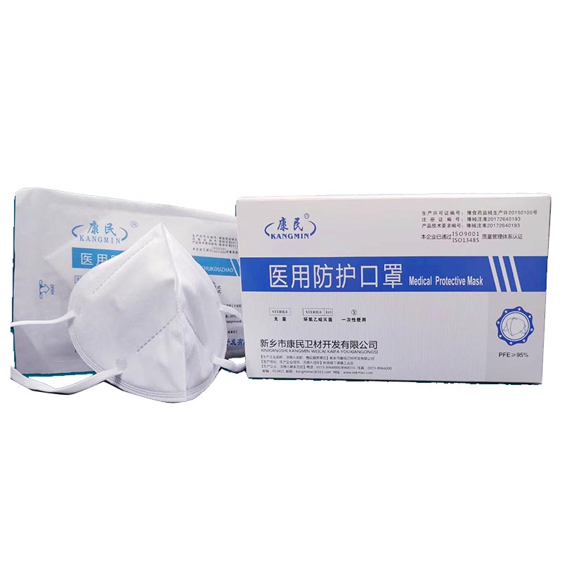 康民醫(yī)耳掛式醫(yī)用防護(hù)口罩圖片