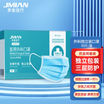 界面非滅菌級(jí)成人一次性醫(yī)用外科口罩圖片2