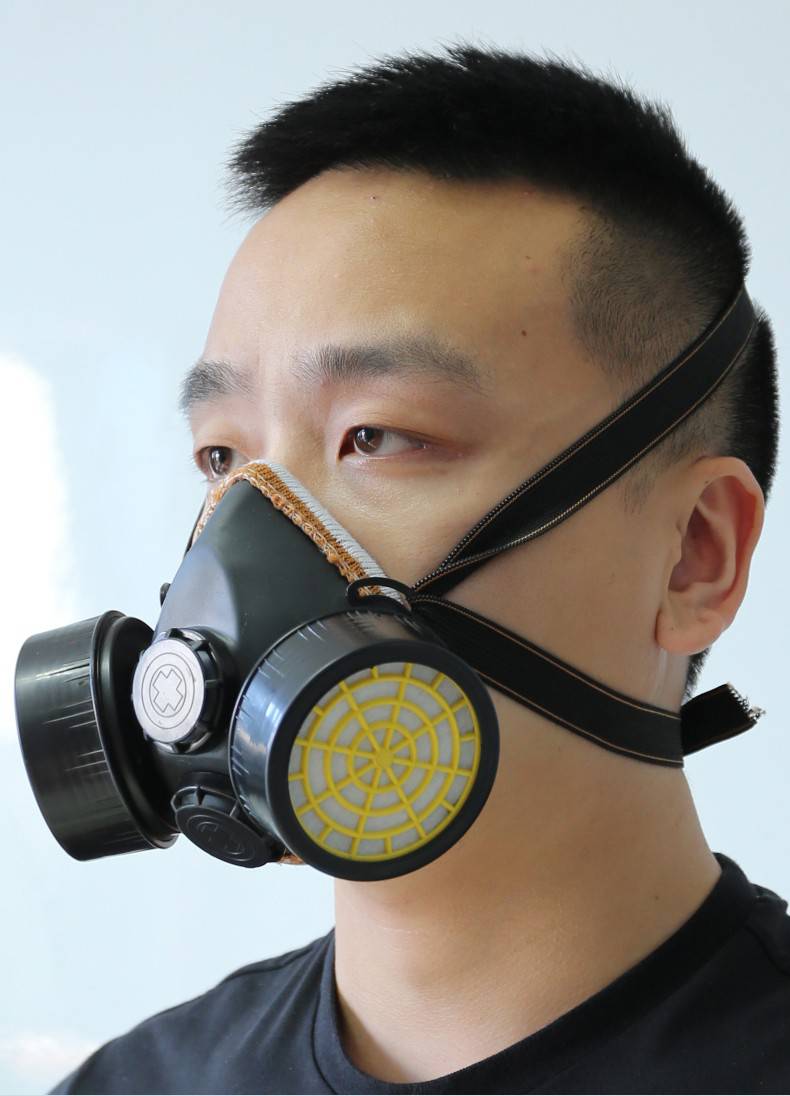 藍(lán)鷹NP306橡膠雙濾盒半面罩防毒面具圖片15