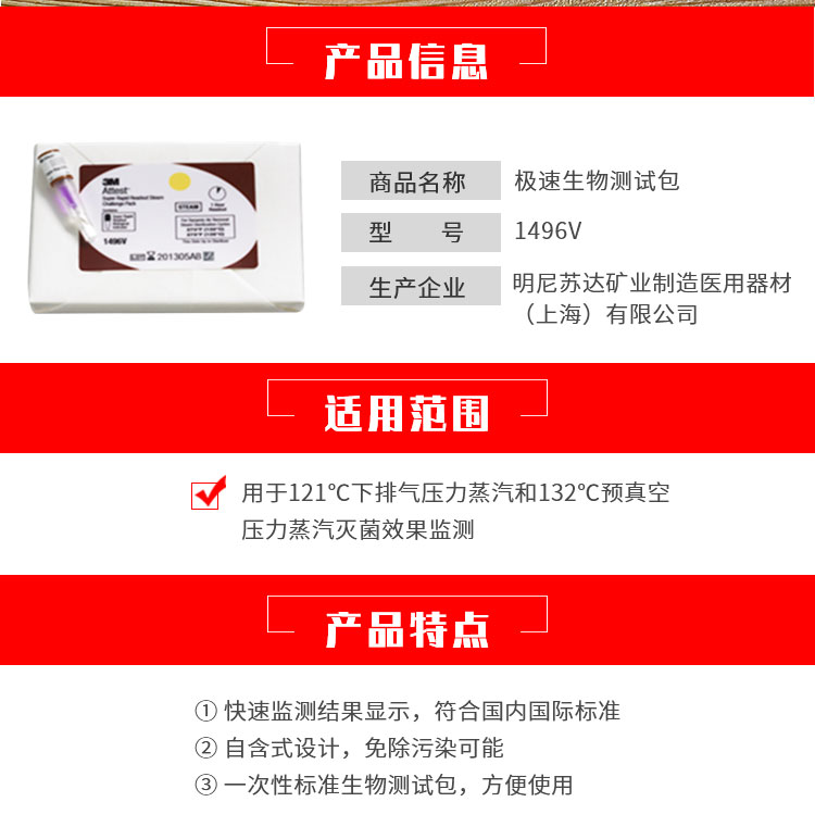 3M1496V極速生物測(cè)試包圖片2