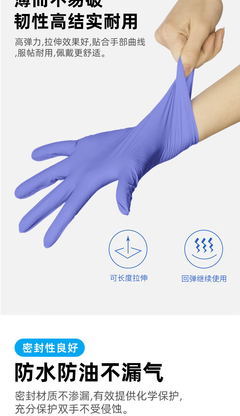 施?？礜900丁腈橡膠檢查手套圖片4