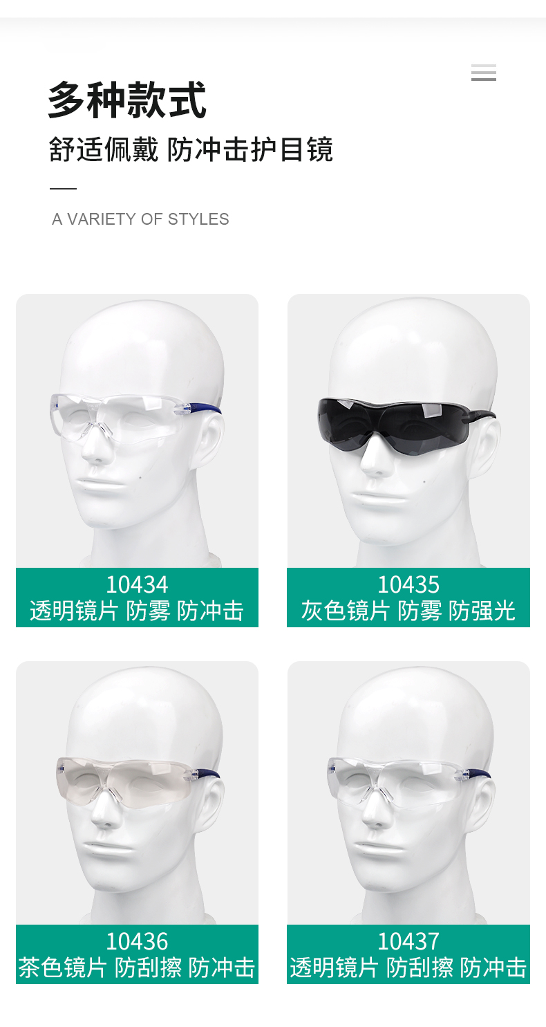 3M10434中國款流線型防護(hù)眼鏡7