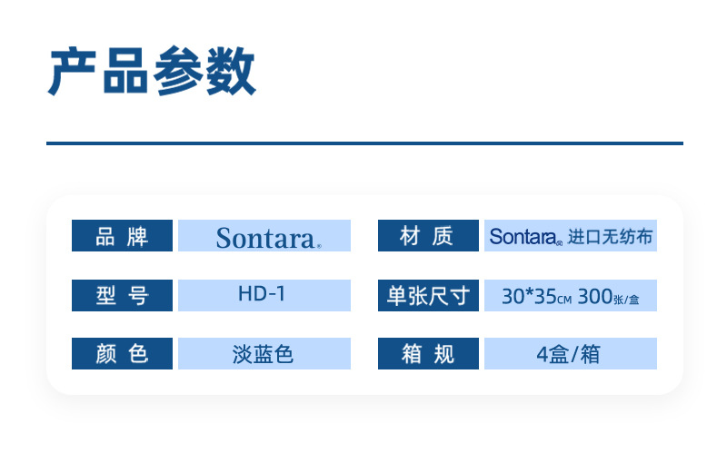 杜邦Sontara勝特龍HD-1無塵擦拭紙多用途工業(yè)擦拭布2