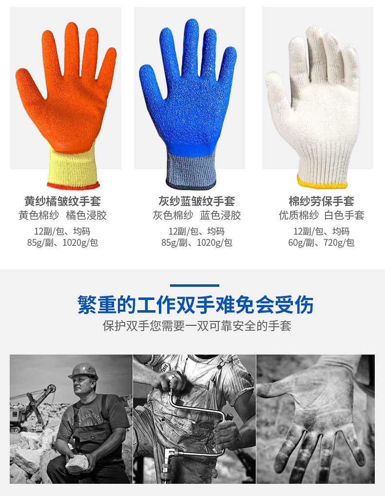塞莫詩(shī)CG904BW藍(lán)色浸膠丁腈手套圖片2