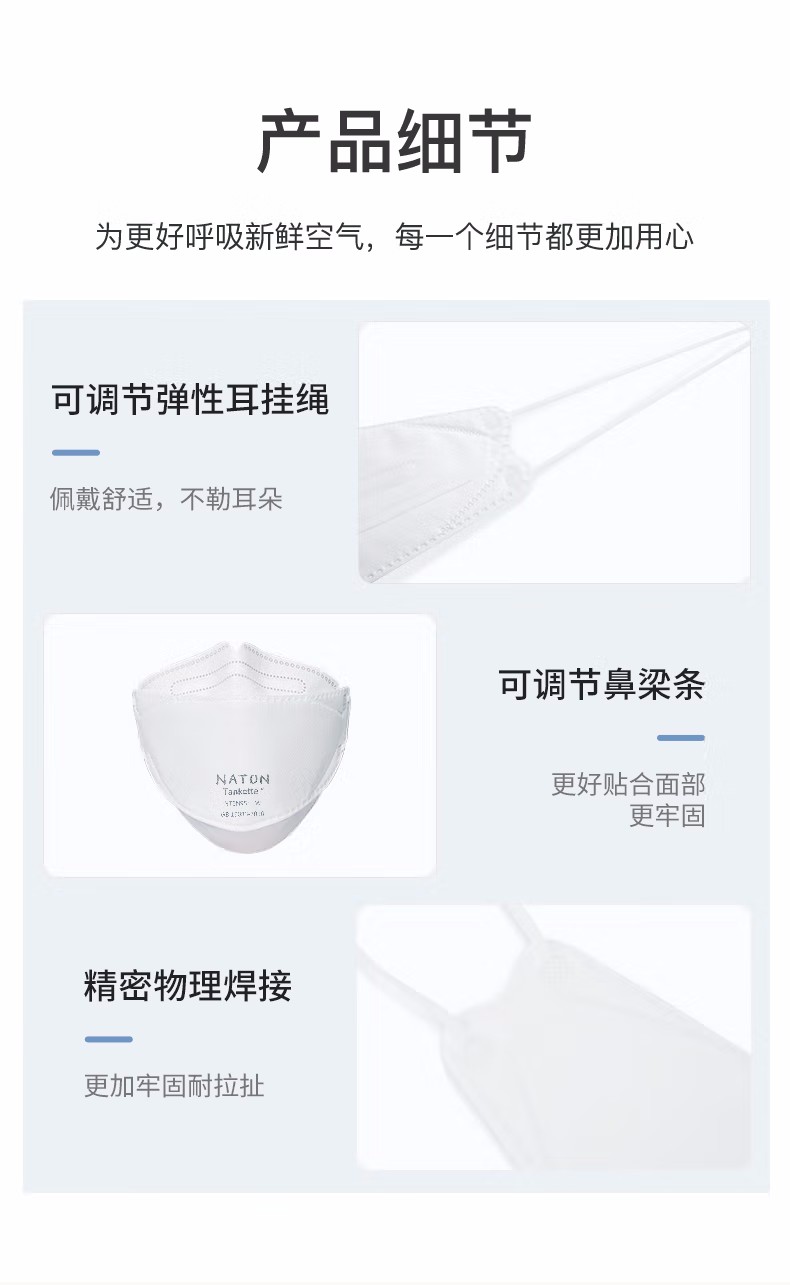 納通NTBN95E LW耳帶式KN95醫(yī)用防護(hù)口罩圖片12