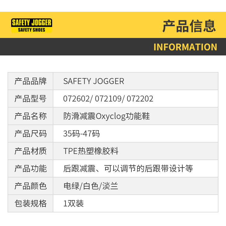 Safety Jogger鞍琸宜072401淡綠色低幫防滑減震護(hù)士鞋圖片2