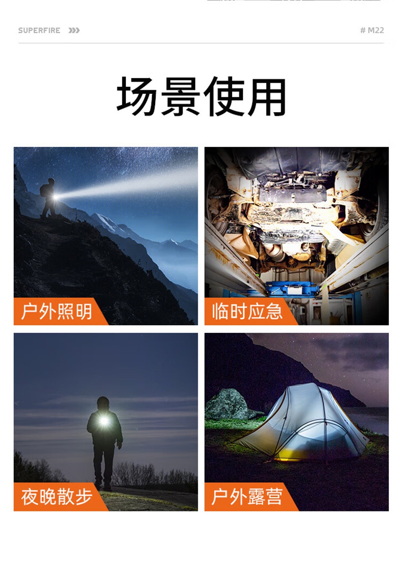 神火M22前后雙燈照明伸縮變焦手電筒13.jpg