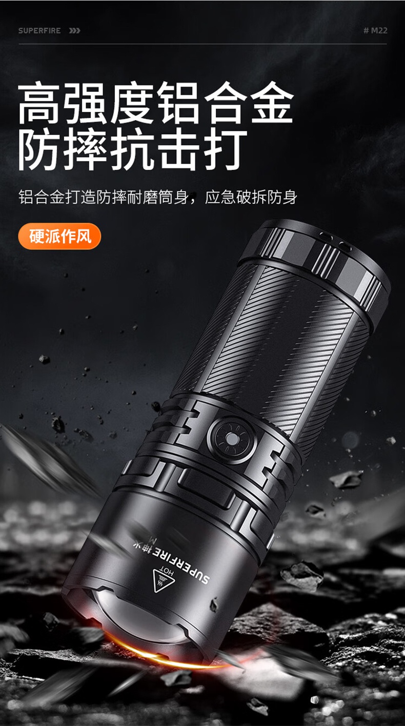 神火M22前后雙燈照明伸縮變焦手電筒14.jpg
