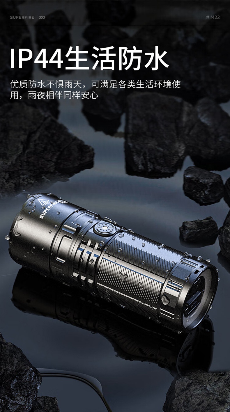 神火M22前后雙燈照明伸縮變焦手電筒15.jpg