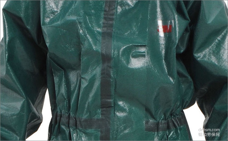 3M4680綠色帶帽連體防護(hù)服超聲波焊接及熱封加強(qiáng)型接縫設(shè)計