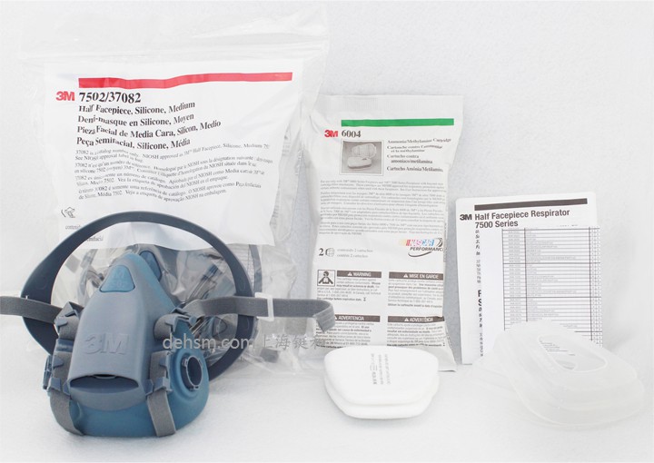 3M7502防氨氣防毒面具整套包裝實(shí)物圖
