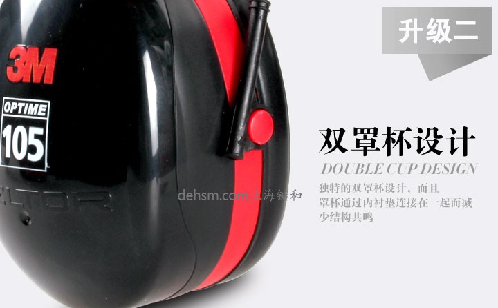 3M H10P3E防噪音耳罩雙罩杯設(shè)計(jì)