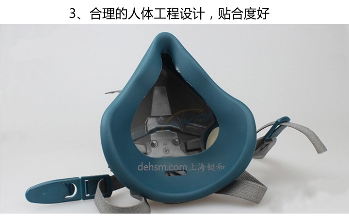 3M650P防毒面具符合人體工程設計