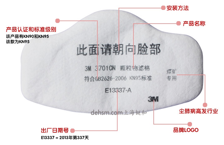 3M3701CN煤礦專用濾棉特點