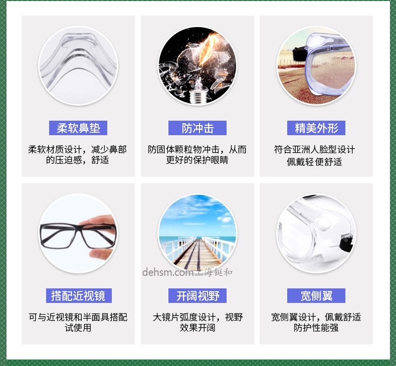 雷克蘭G1510護目鏡柔軟鼻墊，防沖擊，外形精美，寬側(cè)翼