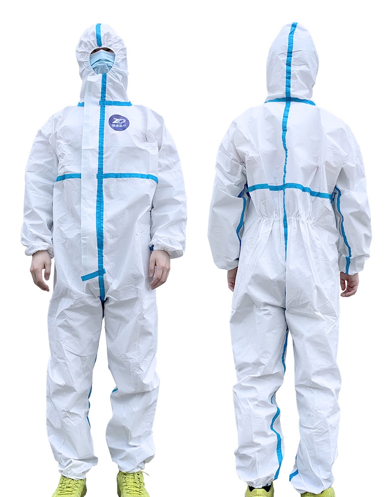 振德一次性醫(yī)用防護服圖片實物