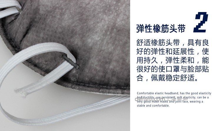 3M9913V口罩彈性橡筋頭帶，佩戴更加舒適